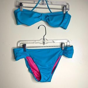 Pink Victoria’s’ Secret Turquoise Bikini Set